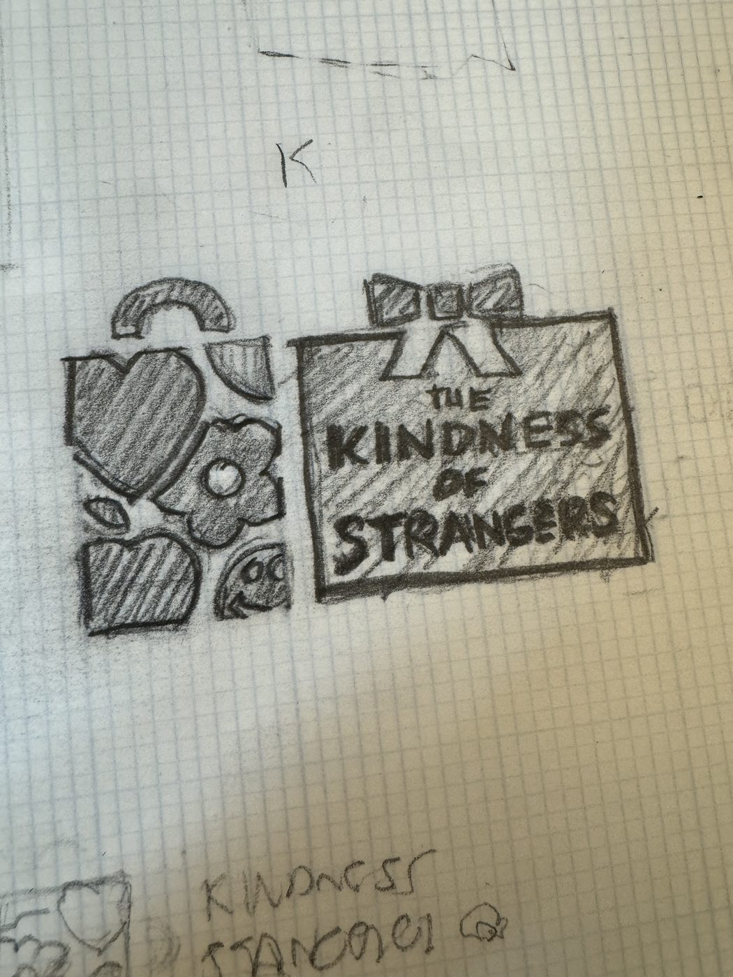 Kindness of Strangers logo — early concept sketch