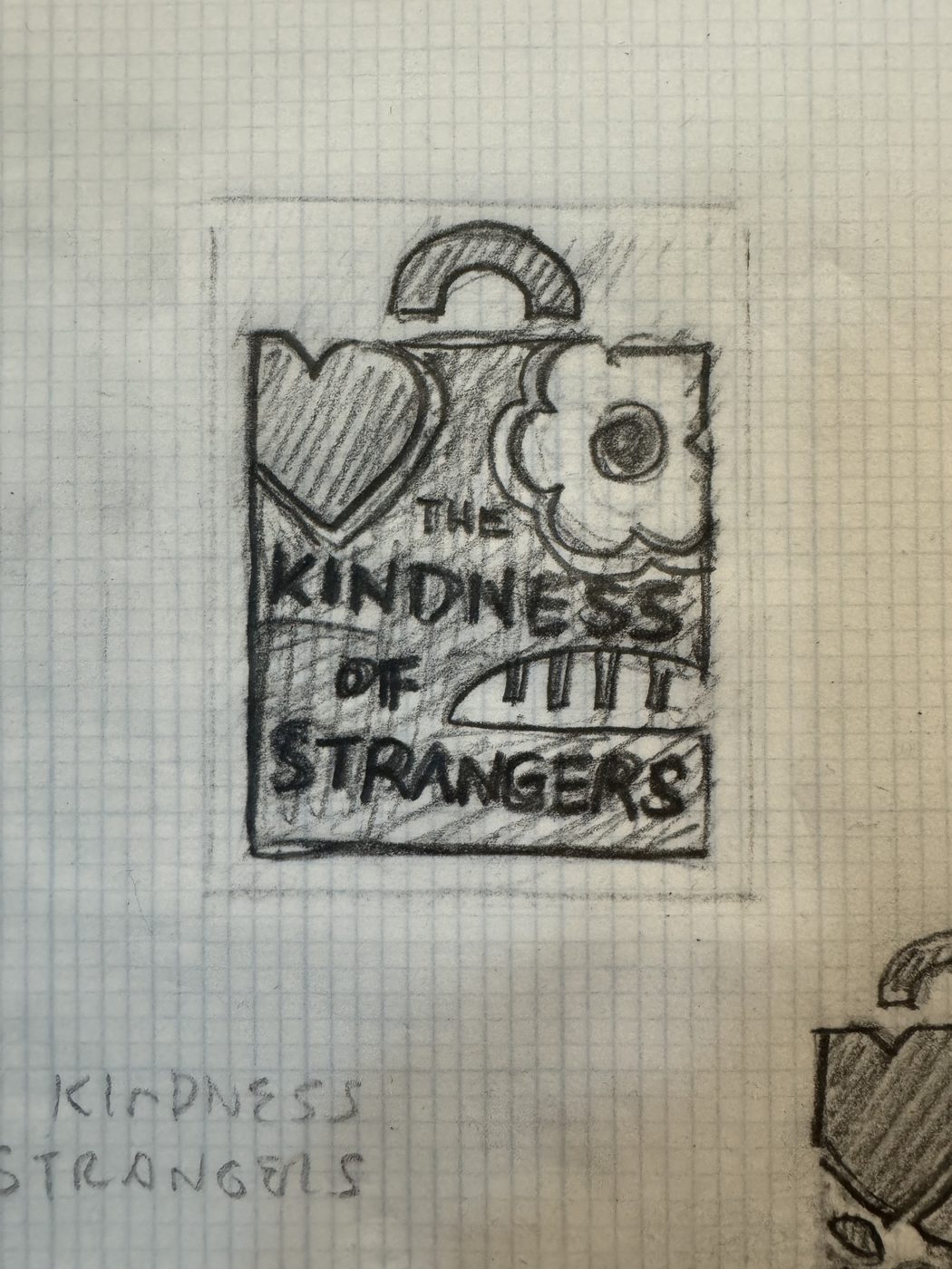 Kindness of Strangers logo — concept sketch