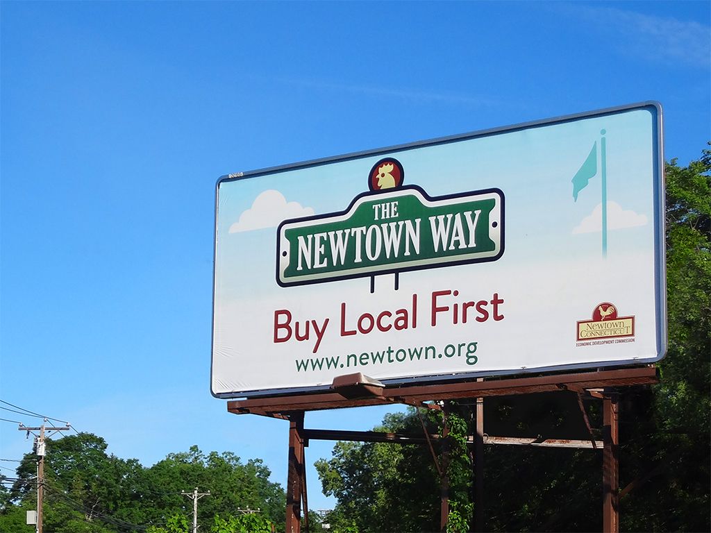 The Newtown Way billboard