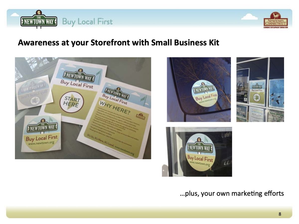 The Newtown Way breakfast presentation — storefront