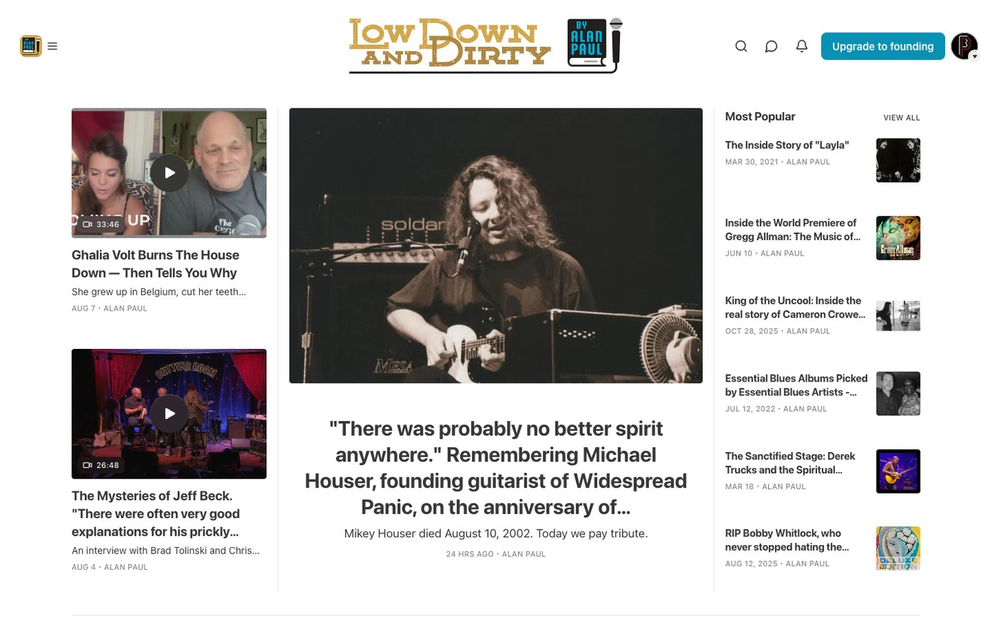 Low Down and Dirty — publication homepage