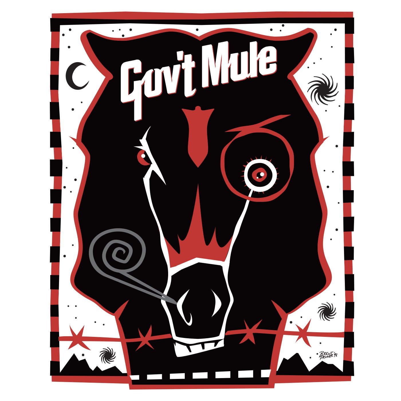 Gov’t Mule — Tri Horse logo graphic